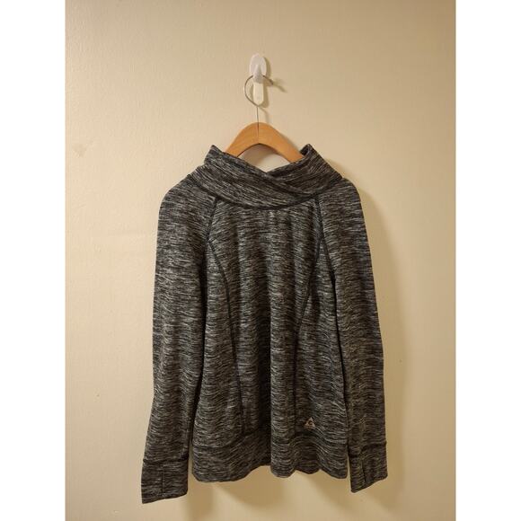 Women's Gerry Heather Gray Cowl Neck Active Pullover Top Size Large L - Picture 9 of 9